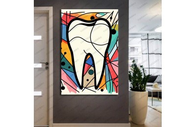 Ağız ve Diş Polikliniği, Dişçi Tabloları Dekoratif Diş, Dekoratif Dişçi, Dişçi Dekorasyonu dsc210