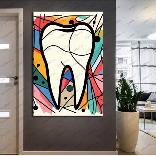 Ağız ve Diş Polikliniği, Dişçi Tabloları Dekoratif Diş, Dekoratif Dişçi, Dişçi Dekorasyonu dsc210