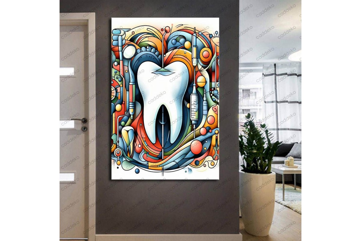 Ağız ve Diş Polikliniği, Dişçi Tabloları Dekoratif Diş, Dekoratif Dişçi, Dişçi Dekorasyonu dsc211