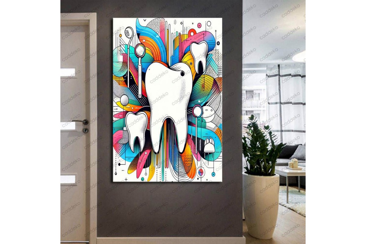 Ağız ve Diş Polikliniği, Dişçi Tabloları Dekoratif Diş, Dekoratif Dişçi, Dişçi Dekorasyonu dsc214