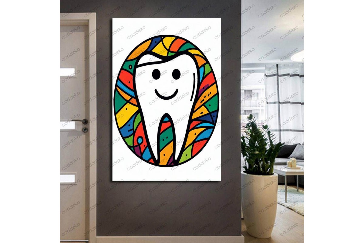 Ağız ve Diş Polikliniği, Dişçi Tabloları Dekoratif Diş, Dekoratif Dişçi, Dişçi Dekorasyonu dsc219
