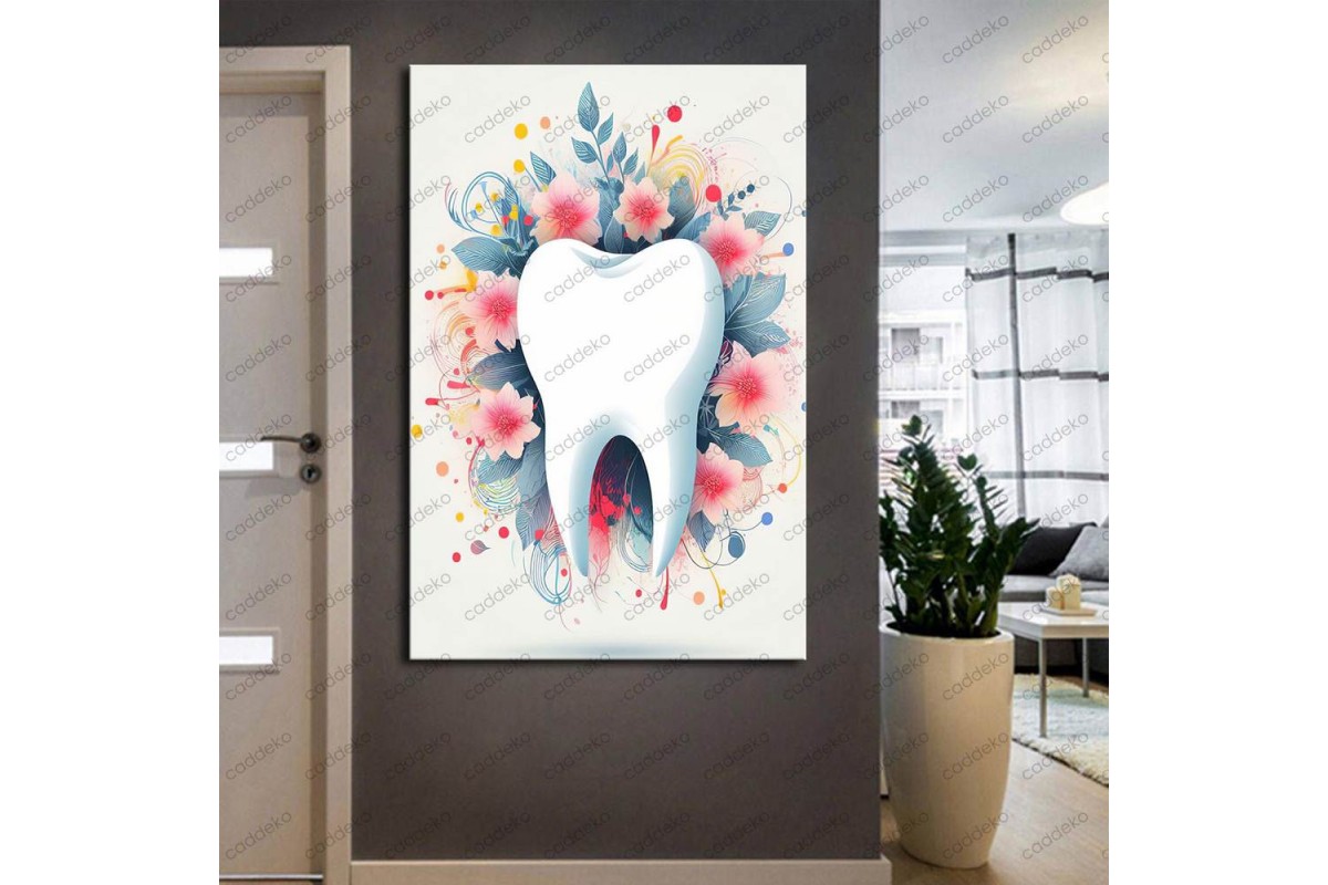 Ağız ve Diş Polikliniği, Dişçi Tabloları Dekoratif Diş, Dekoratif Dişçi, Dişçi Dekorasyonu dsc237