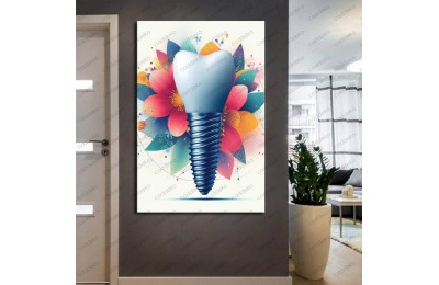 Ağız ve Diş Polikliniği, Dişçi Tabloları Dekoratif Diş, Dekoratif Dişçi, Dişçi Dekorasyonu dsc238