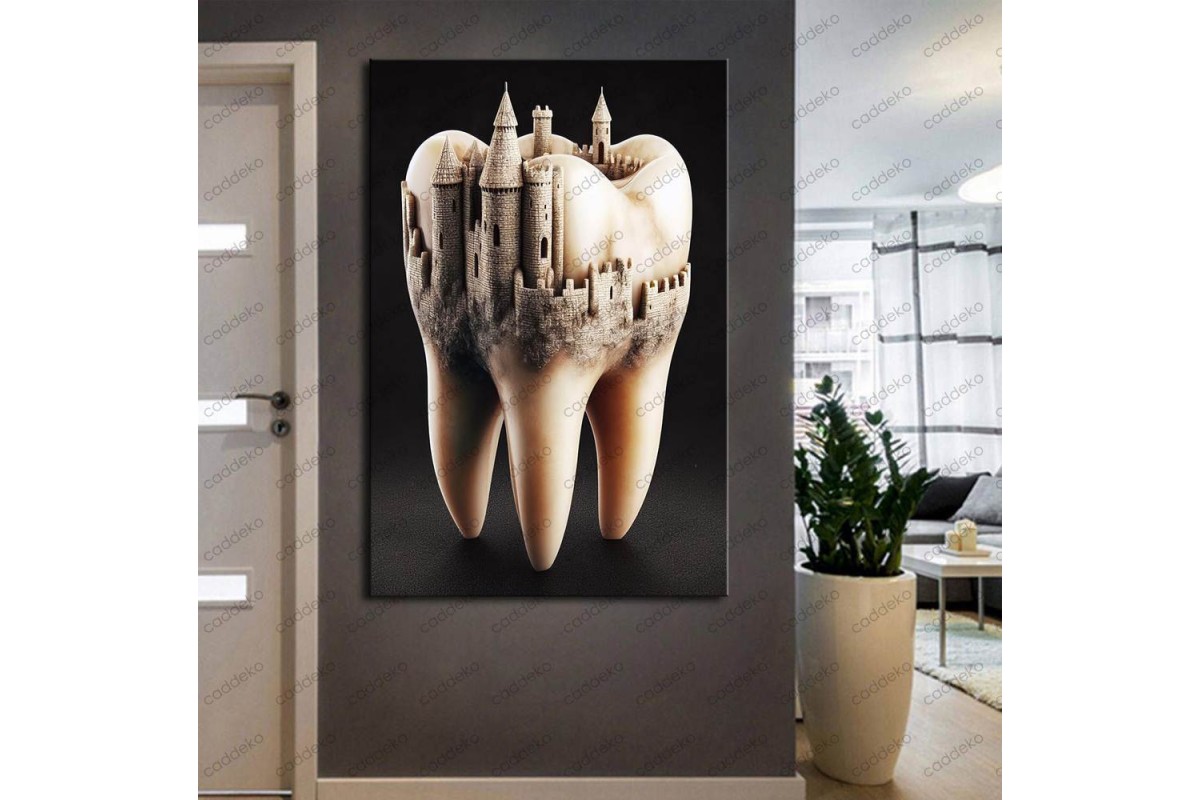 Ağız ve Diş Polikliniği, Dişçi Tabloları Dekoratif Diş, Dekoratif Dişçi, Dişçi Dekorasyonu dsc244