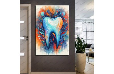 Ağız ve Diş Polikliniği, Dişçi Tabloları Dekoratif Diş, Dekoratif Dişçi, Dişçi Dekorasyonu dsc245