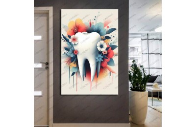Ağız ve Diş Polikliniği, Dişçi Tabloları Dekoratif Diş, Dekoratif Dişçi, Dişçi Dekorasyonu dsc246