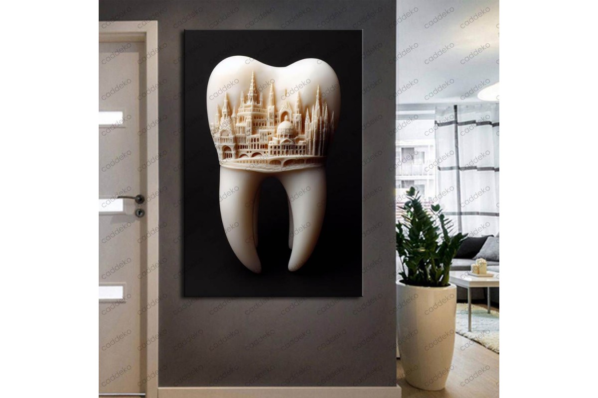 Ağız ve Diş Polikliniği, Dişçi Tabloları Dekoratif Diş, Dekoratif Dişçi, Dişçi Dekorasyonu dsc258