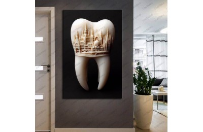 Ağız ve Diş Polikliniği, Dişçi Tabloları Dekoratif Diş, Dekoratif Dişçi, Dişçi Dekorasyonu dsc258