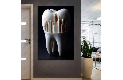 Ağız ve Diş Polikliniği, Dişçi Tabloları Dekoratif Diş, Dekoratif Dişçi, Dişçi Dekorasyonu dsc270