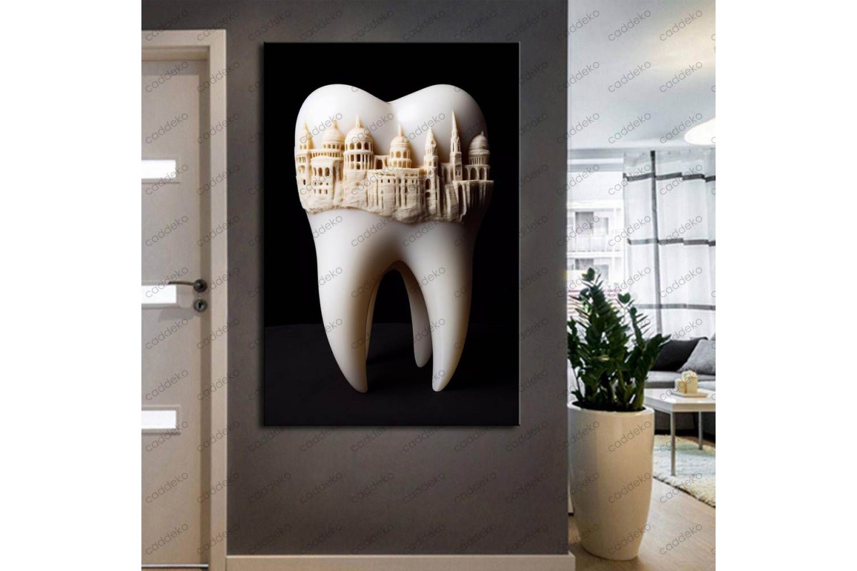 Ağız ve Diş Polikliniği, Dişçi Tabloları Dekoratif Diş, Dekoratif Dişçi, Dişçi Dekorasyonu dsc274