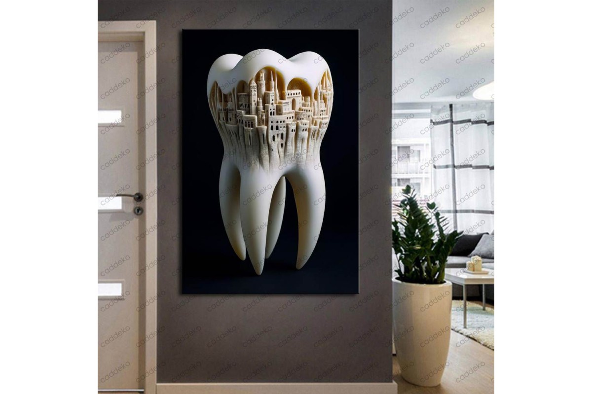 Ağız ve Diş Polikliniği, Dişçi Tabloları Dekoratif Diş, Dekoratif Dişçi, Dişçi Dekorasyonu dsc275