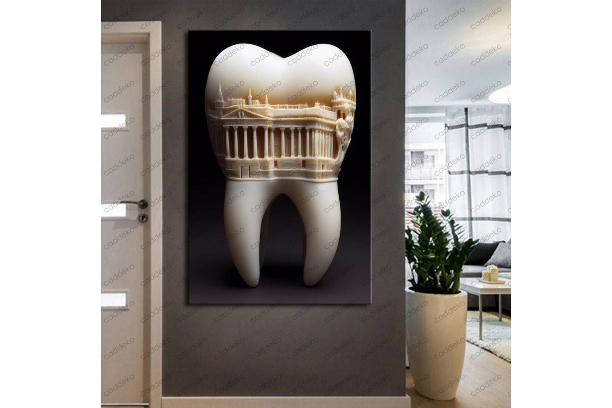 Ağız ve Diş Polikliniği, Dişçi Tabloları Dekoratif Diş, Dekoratif Dişçi, Dişçi Dekorasyonu dsc277