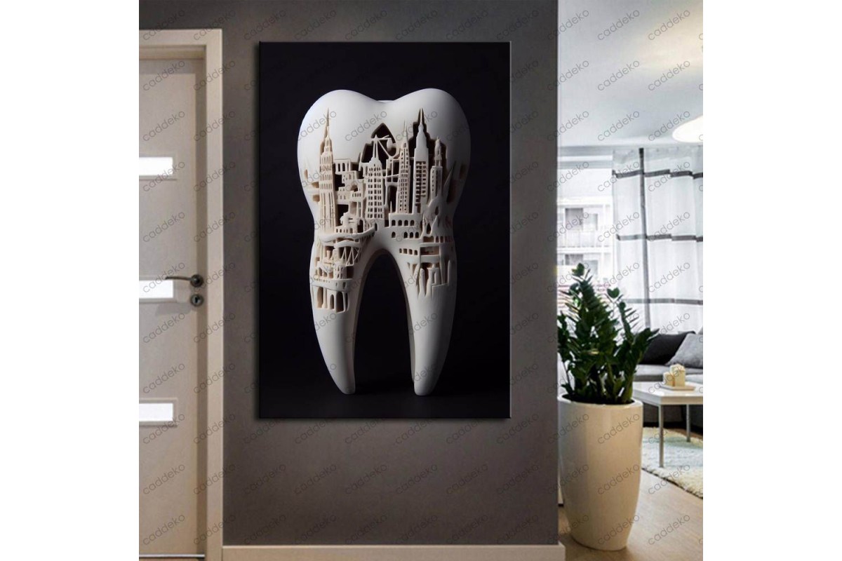 Ağız ve Diş Polikliniği, Dişçi Tabloları Dekoratif Diş, Dekoratif Dişçi, Dişçi Dekorasyonu dsc278
