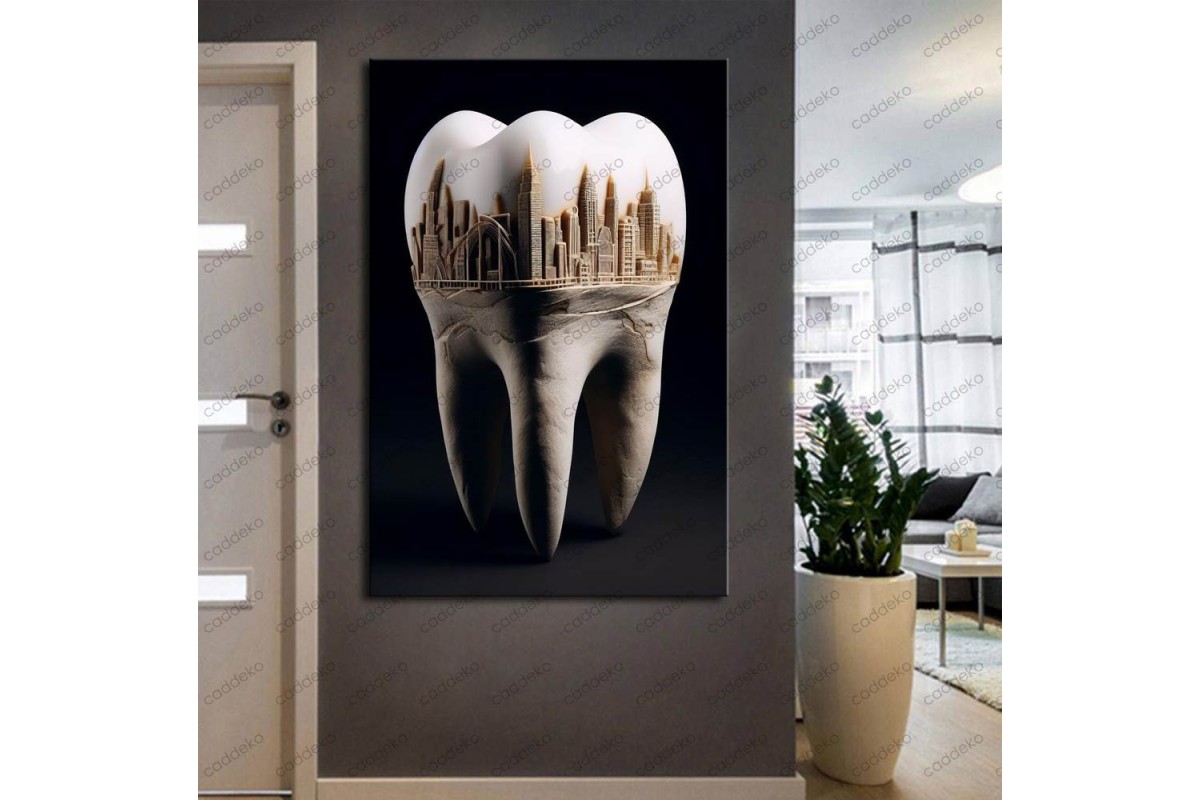 Ağız ve Diş Polikliniği, Dişçi Tabloları Dekoratif Diş, Dekoratif Dişçi, Dişçi Dekorasyonu dsc279