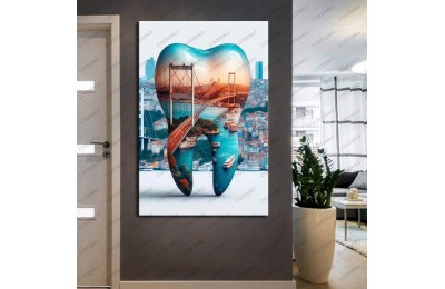 Ağız ve Diş Polikliniği, Dişçi Tabloları Dekoratif Diş, Dekoratif Dişçi, Dişçi Dekorasyonu dsc286