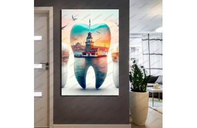 Ağız ve Diş Polikliniği, Dişçi Tabloları Dekoratif Diş, Dekoratif Dişçi, Dişçi Dekorasyonu dsc294