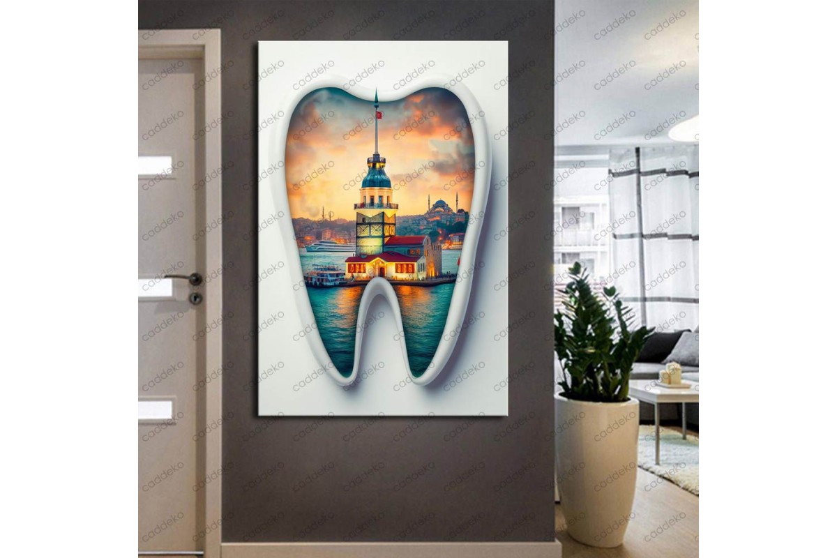 Ağız ve Diş Polikliniği, Dişçi Tabloları Dekoratif Diş, Dekoratif Dişçi, Dişçi Dekorasyonu dsc298