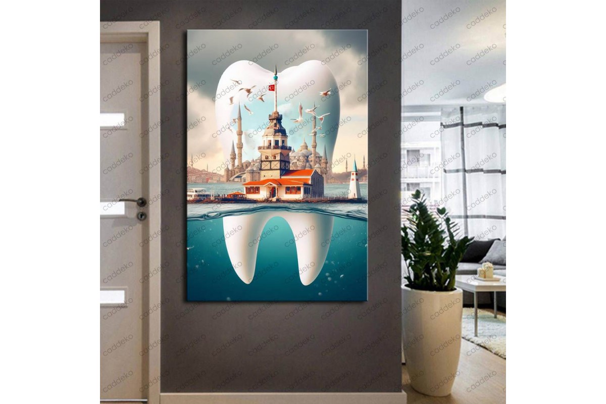 Ağız ve Diş Polikliniği, Dişçi Tabloları Dekoratif Diş, Dekoratif Dişçi, Dişçi Dekorasyonu dsc299