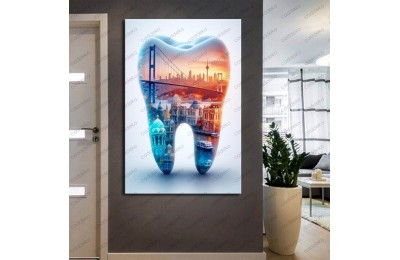 Ağız ve Diş Polikliniği, Dişçi Tabloları Dekoratif Diş, Dekoratif Dişçi, Dişçi Dekorasyonu dsc230