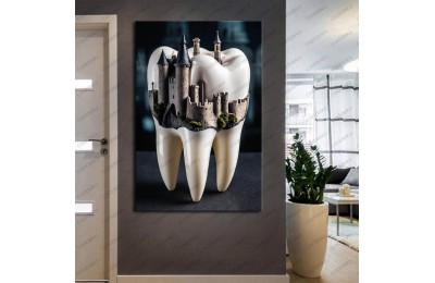 Ağız ve Diş Polikliniği, Dişçi Tabloları Dekoratif Diş, Dekoratif Dişçi, Dişçi Dekorasyonu dsc305