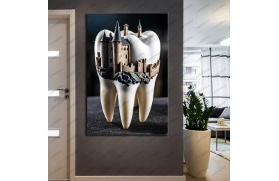 Ağız ve Diş Polikliniği, Dişçi Tabloları Dekoratif Diş, Dekoratif Dişçi, Dişçi Dekorasyonu dsc306