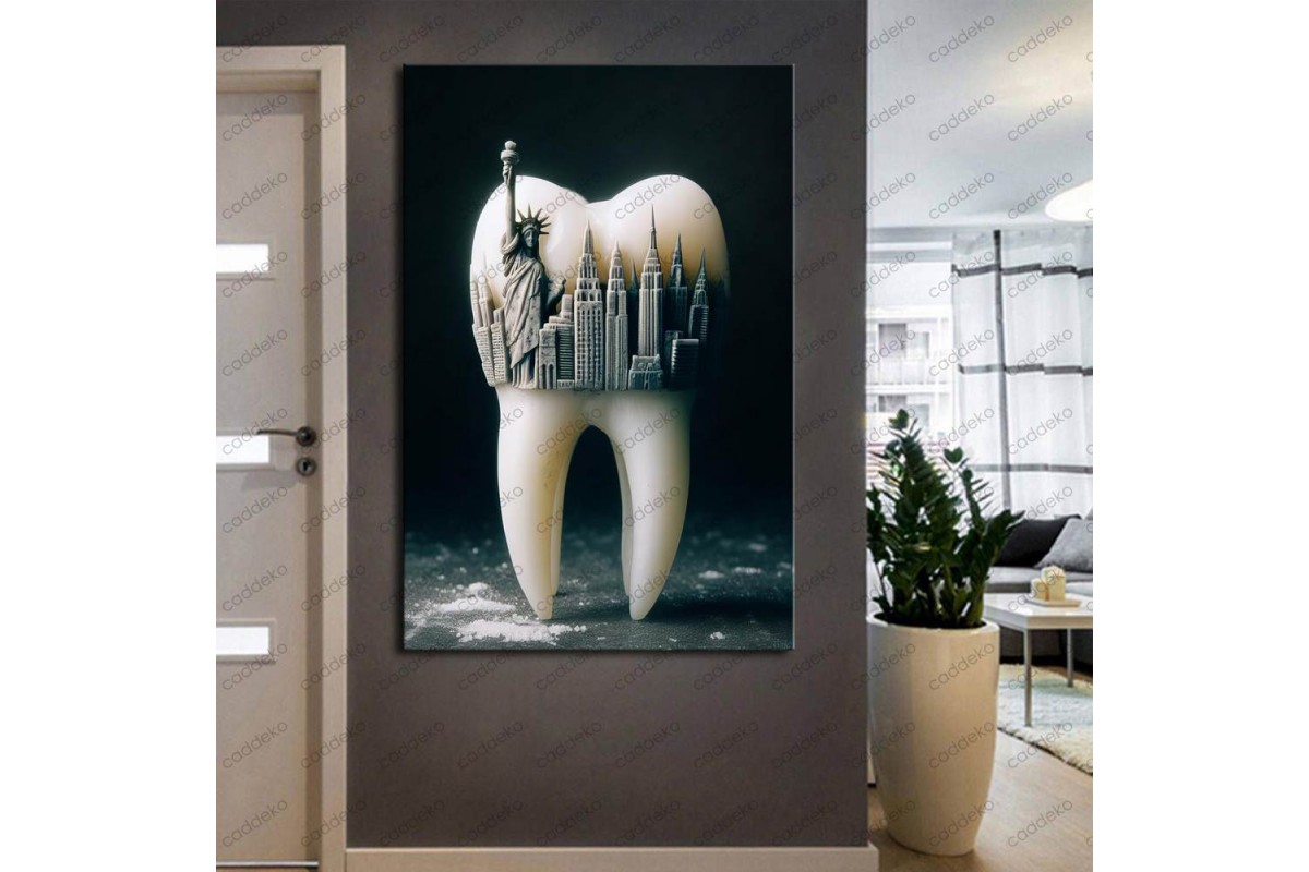 Ağız ve Diş Polikliniği, Dişçi Tabloları Dekoratif Diş, Dekoratif Dişçi, Dişçi Dekorasyonu dsc307