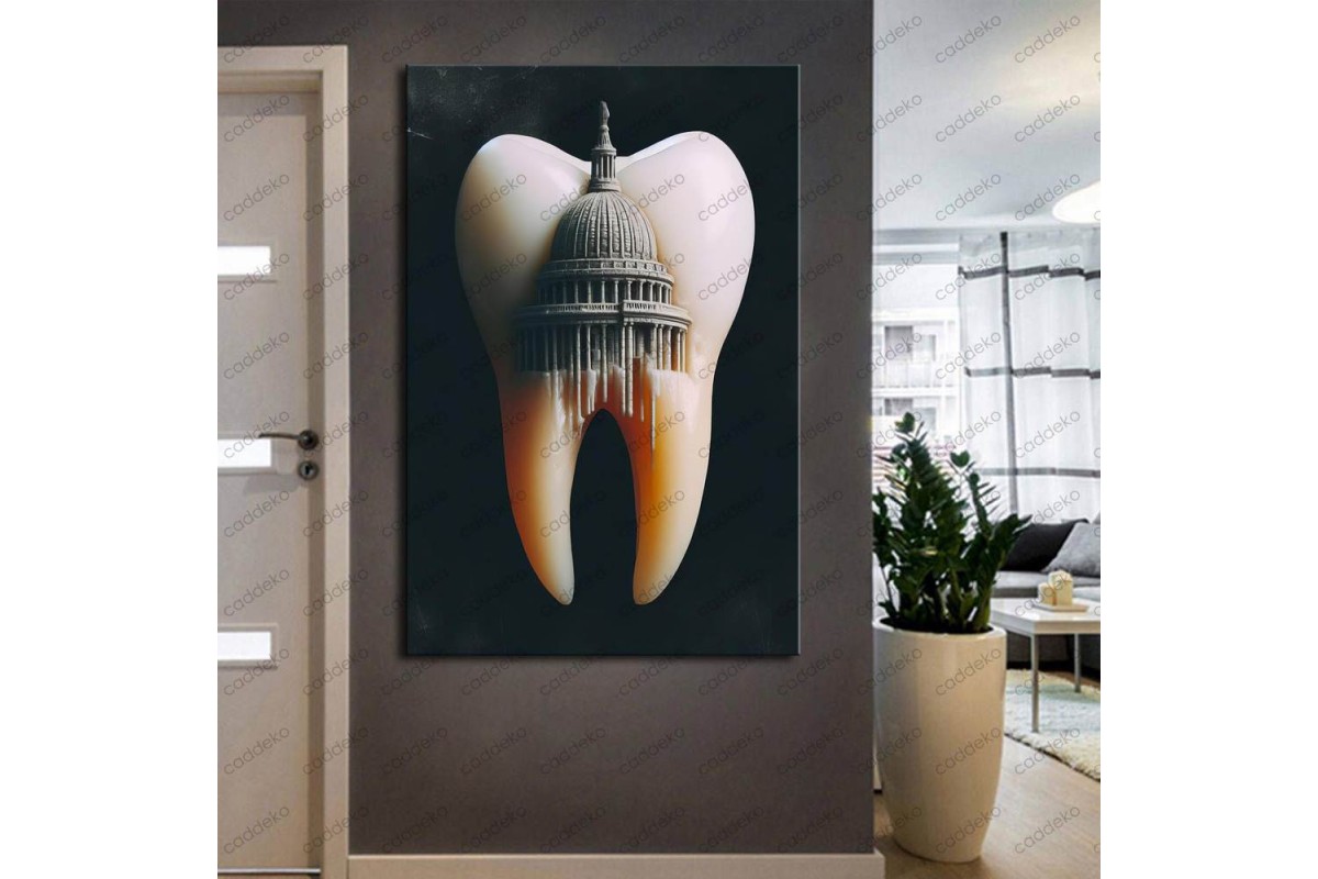 Ağız ve Diş Polikliniği, Dişçi Tabloları Dekoratif Diş, Dekoratif Dişçi, Dişçi Dekorasyonu dsc315