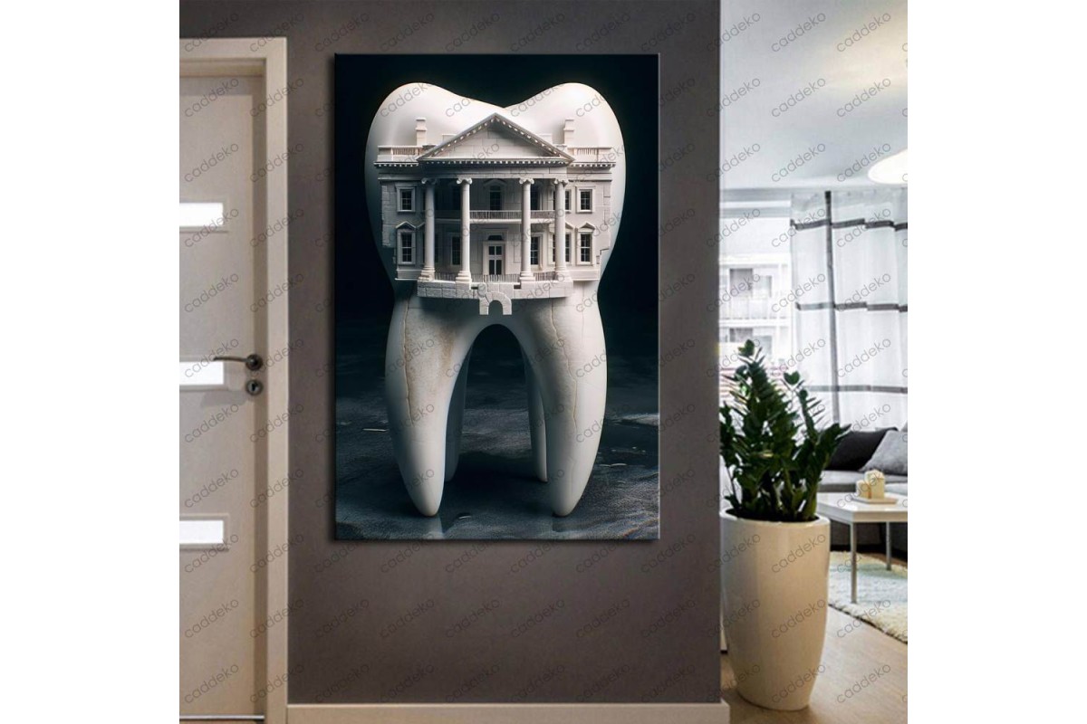 Ağız ve Diş Polikliniği, Dişçi Tabloları Dekoratif Diş, Dekoratif Dişçi, Dişçi Dekorasyonu dsc321