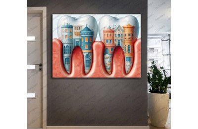 Ağız ve Diş Polikliniği, Dişçi Tabloları Dekoratif Diş, Dekoratif Dişçi, Dişçi Dekorasyonu dsc346