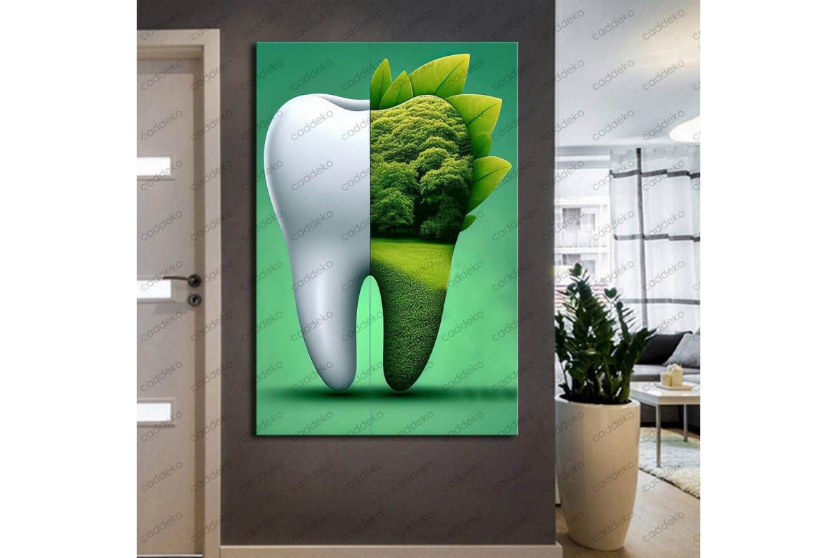 Ağız ve Diş Polikliniği, Dişçi Tabloları Dekoratif Diş, Dekoratif Dişçi, Dişçi Dekorasyonu dsc356