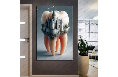 Ağız ve Diş Polikliniği, Dişçi Tabloları Dekoratif Diş, Dekoratif Dişçi, Dişçi Dekorasyonu dsc370