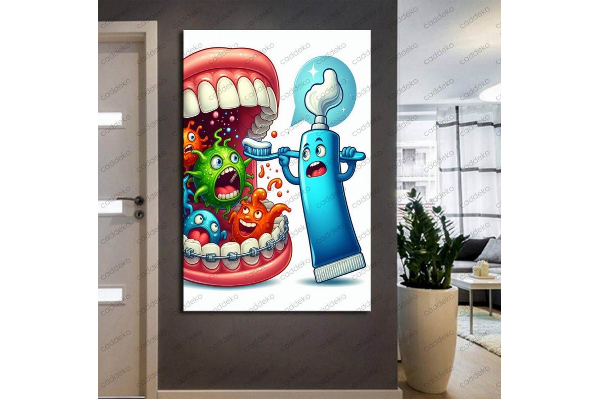 Ağız ve Diş Polikliniği, Dişçi Tabloları Dekoratif Diş, Dekoratif Dişçi, Dişçi Dekorasyonu dsc374