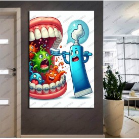 Ağız ve Diş Polikliniği, Dişçi Tabloları Dekoratif Diş, Dekoratif Dişçi, Dişçi Dekorasyonu dsc374