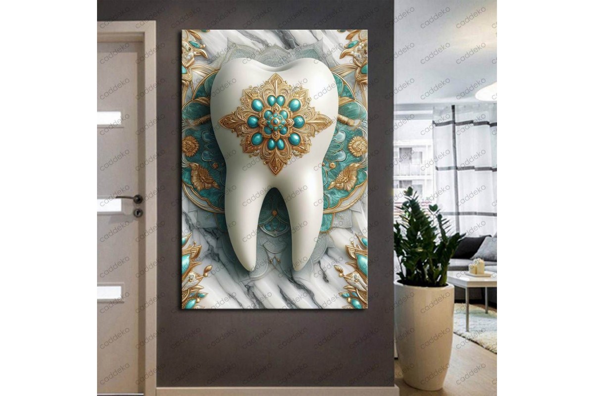 Ağız ve Diş Polikliniği, Dişçi Tabloları Dekoratif Diş, Dekoratif Dişçi, Dişçi Dekorasyonu dsc381