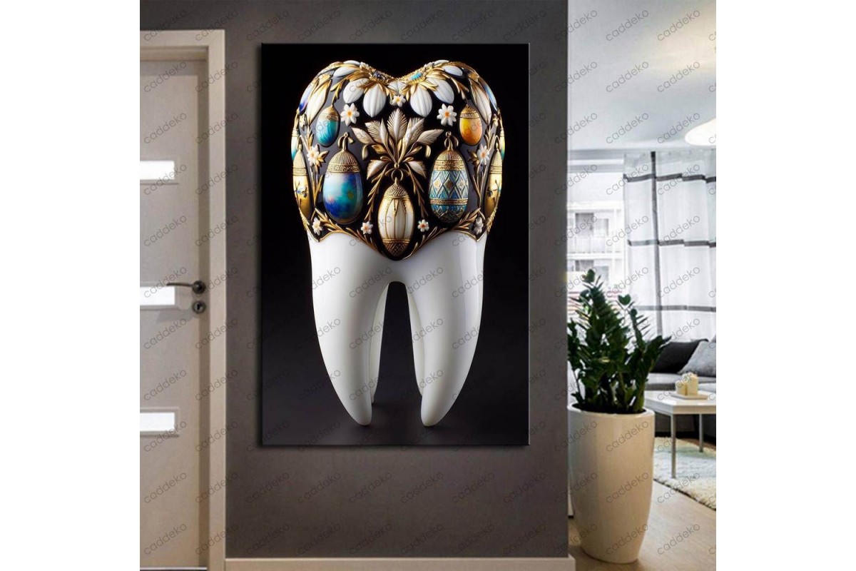 Ağız ve Diş Polikliniği, Dişçi Tabloları Dekoratif Diş, Dekoratif Dişçi, Dişçi Dekorasyonu dsc396