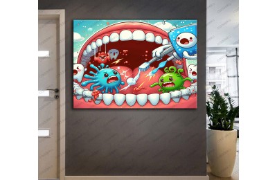 Ağız ve Diş Polikliniği, Dişçi Tabloları Dekoratif Diş, Dekoratif Dişçi, Dişçi Dekorasyonu dsc410