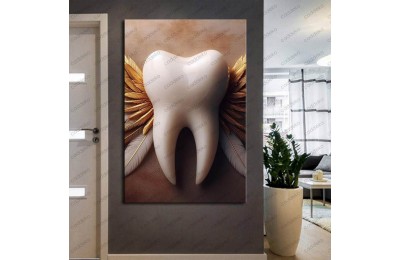 Ağız ve Diş Polikliniği, Dişçi Tabloları Dekoratif Diş, Dekoratif Dişçi, Dişçi Dekorasyonu dsc422