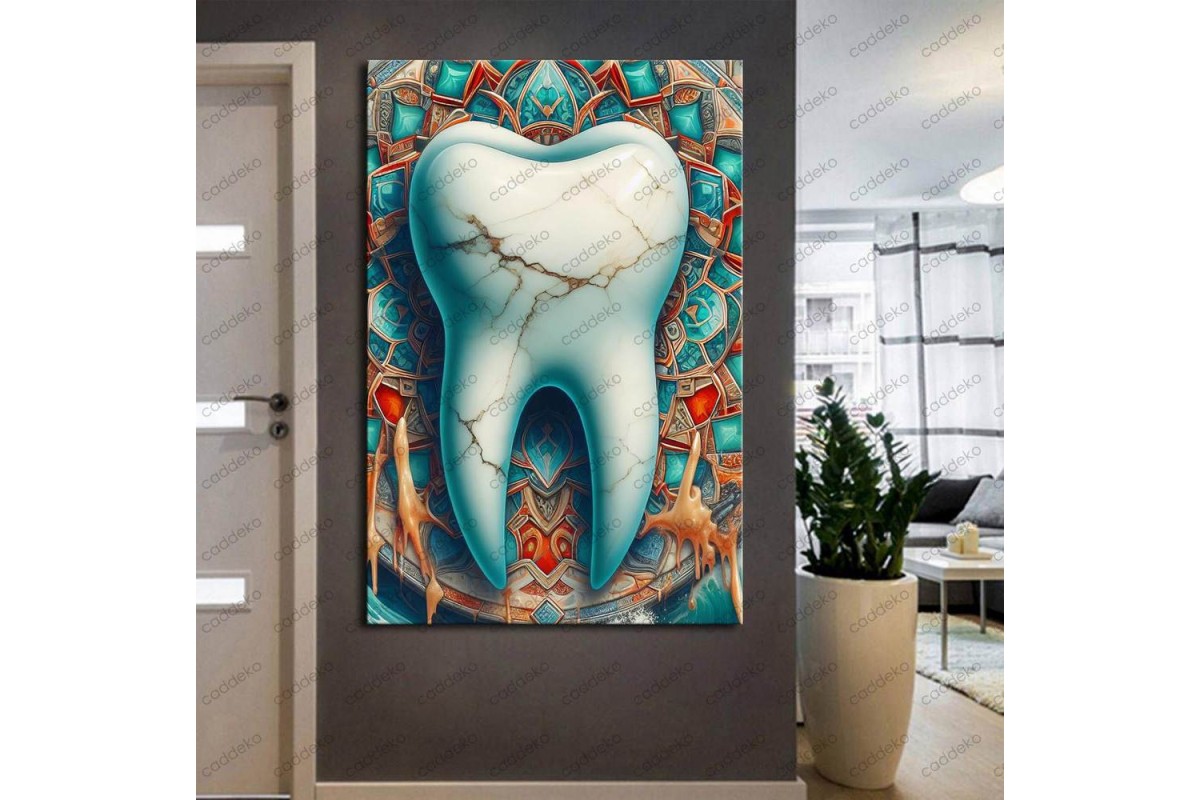 Ağız ve Diş Polikliniği, Dişçi Tabloları Dekoratif Diş, Dekoratif Dişçi, Dişçi Dekorasyonu dsc424