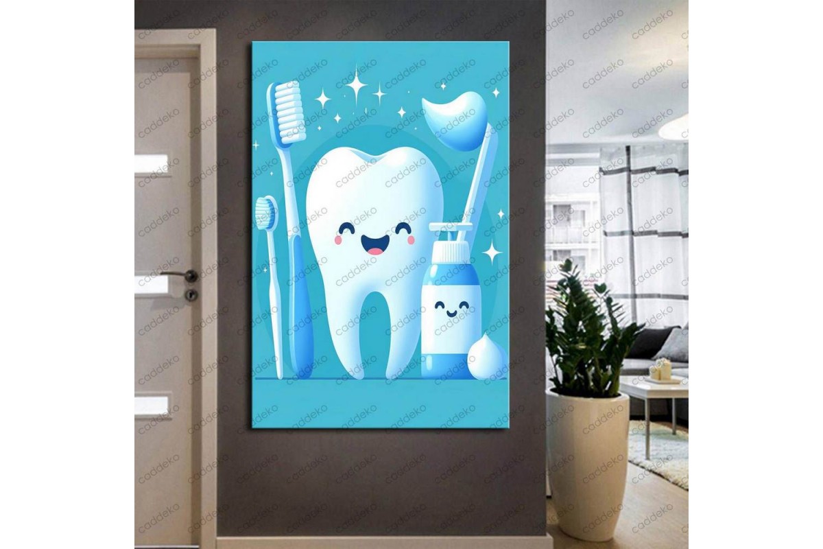 Ağız ve Diş Polikliniği, Dişçi Tabloları Dekoratif Diş, Dekoratif Dişçi, Dişçi Dekorasyonu dsc431