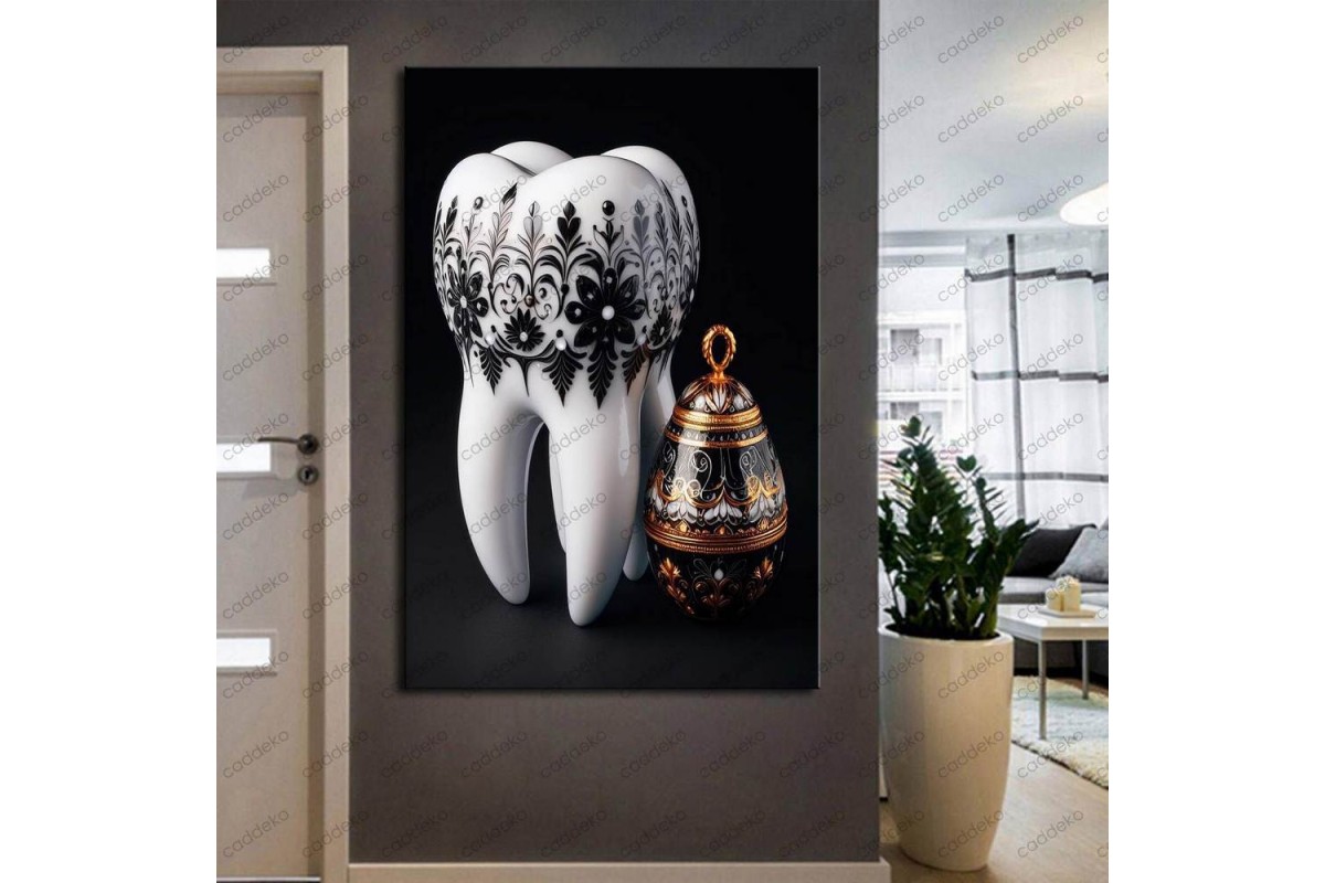 Ağız ve Diş Polikliniği, Dişçi Tabloları Dekoratif Diş, Dekoratif Dişçi, Dişçi Dekorasyonu dsc432