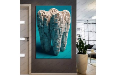 Ağız ve Diş Polikliniği, Dişçi Tabloları Dekoratif Diş, Dekoratif Dişçi, Dişçi Dekorasyonu dsc462