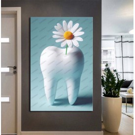Ağız ve Diş Sağlığı Diş Tablosu Diş Hastanesi Dekorasyon Papatya dsc476