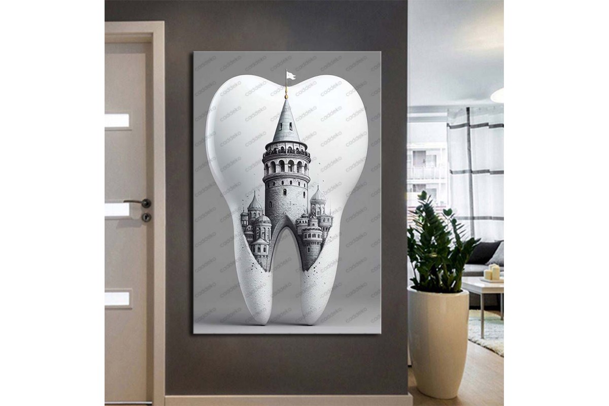 Ağız ve Diş Sağlığı Diş Tablosu Diş Hastanesi Dekorasyon İstanbul Galata Kulesi dsc478