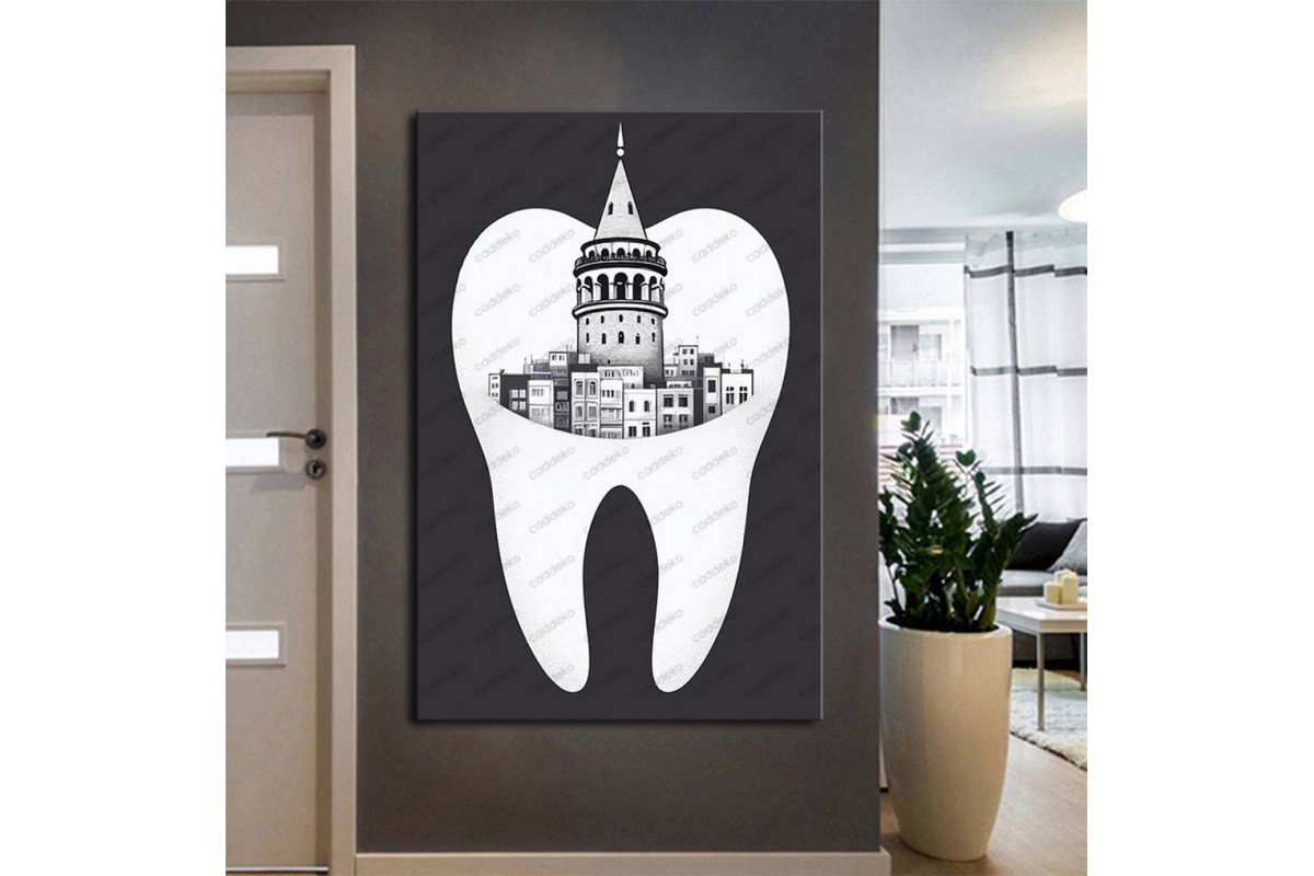 Ağız ve Diş Sağlığı Diş Tablosu Diş Hastanesi Dekorasyon İstanbul Galata Kulesi dsc482