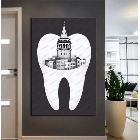 Ağız ve Diş Sağlığı Diş Tablosu Diş Hastanesi Dekorasyon İstanbul Galata Kulesi dsc482