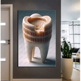 Ağız ve Diş Sağlığı Diş Tablosu Diş Hastanesi Dekorasyon Amfi Tiyatro dsc503