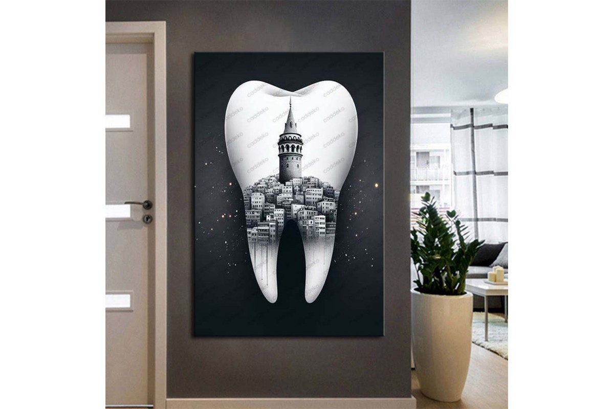 Ağız ve Diş Sağlığı Diş Tablosu Diş Hastanesi Dekorasyon İstanbul Galata Kulesi dsc514