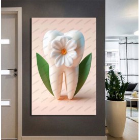Ağız ve Diş Sağlığı Diş Tablosu Diş Hastanesi Dekorasyon Çiçek dsc520