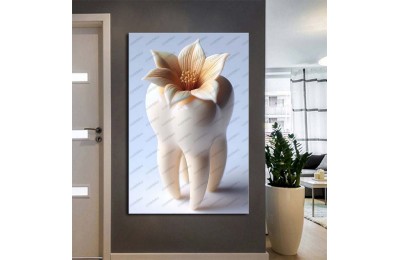 Ağız ve Diş Sağlığı Diş Tablosu Diş Hastanesi Dekorasyon Çiçek dsc525