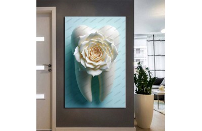 Ağız ve Diş Sağlığı Diş Tablosu Diş Hastanesi Dekorasyon Çiçek dsc527